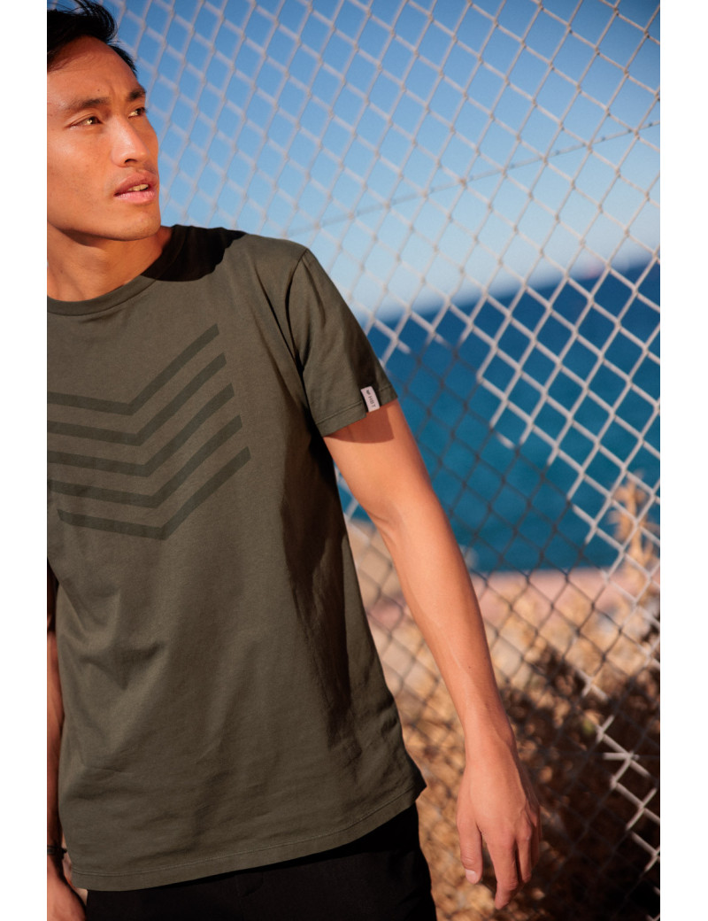 HBT BASICS | HAILEY T-SHIRT  DYE WASHED KAKI