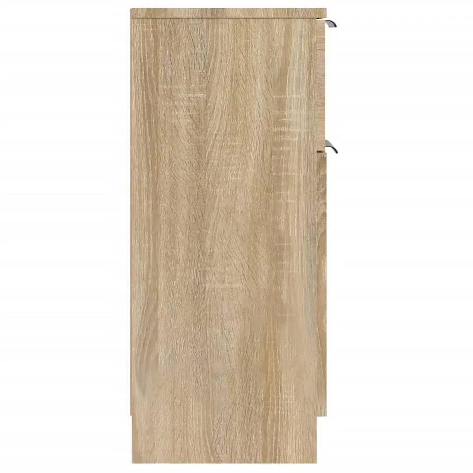 vidaXL - Dressoir - Bruin - Bewerkt hout - 2 stuks