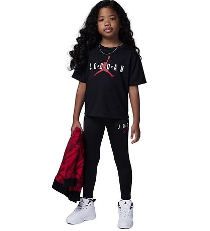 Jordan Set - T-Shirt/Leggings - Nachhaltig - Schwarz