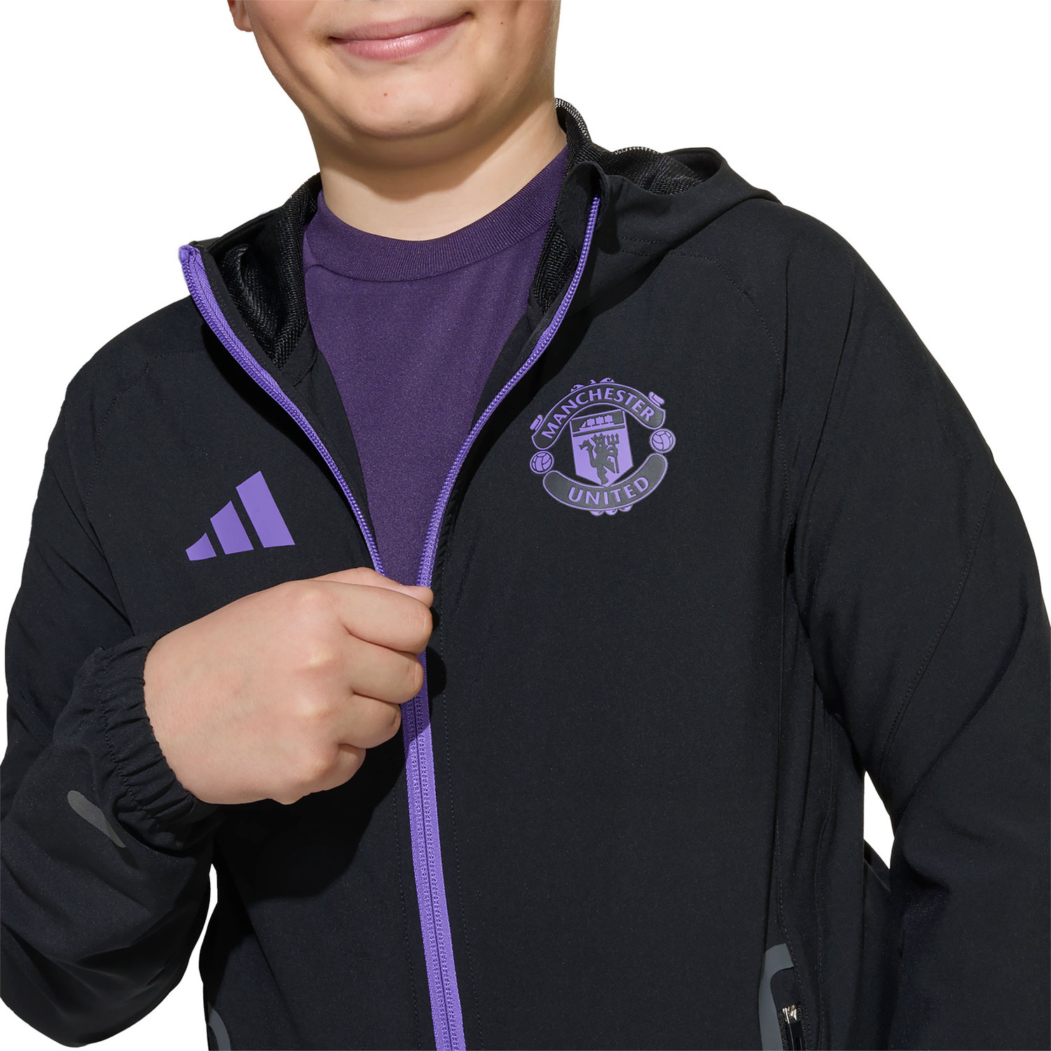 adidas Manchester United Tiro Vis Tech Jacket Kids