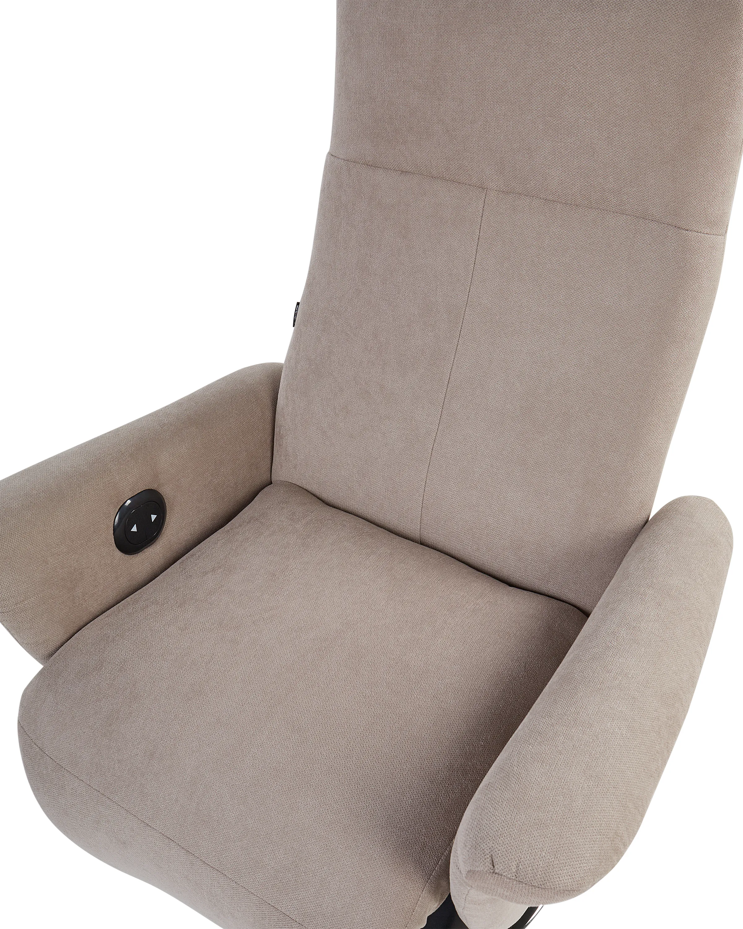 Relaxfauteuil PRIME inclusief voetensteun Stof Taupe