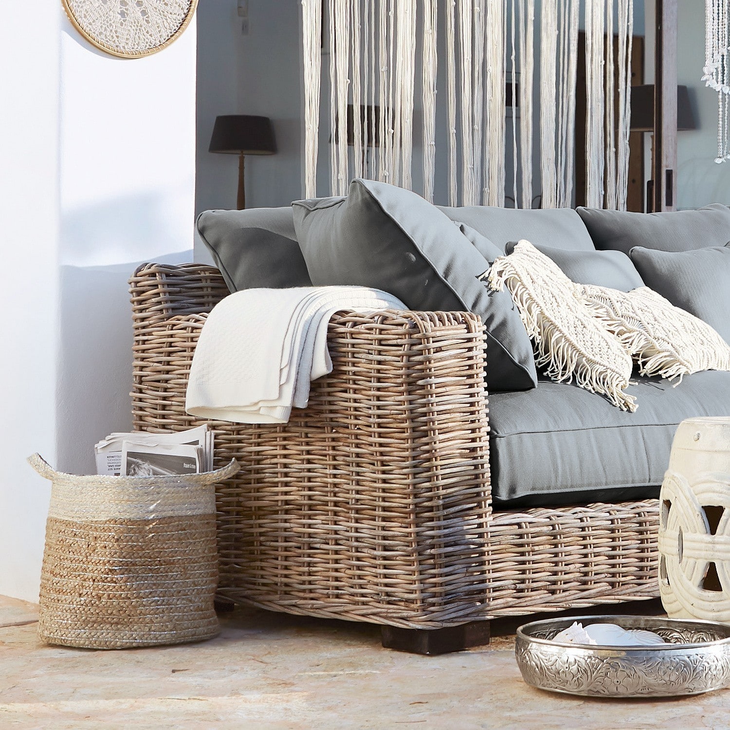 Sofa Rimini braun/grau
