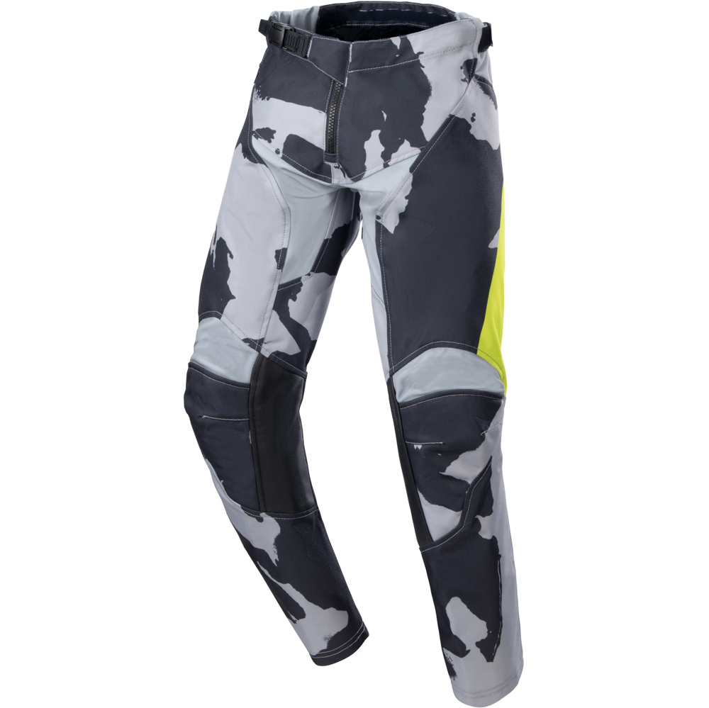 Alpinestars - Pantalon enfant Youth Racer Tactical - 2023 Camouflage Gris / Jaune fluo