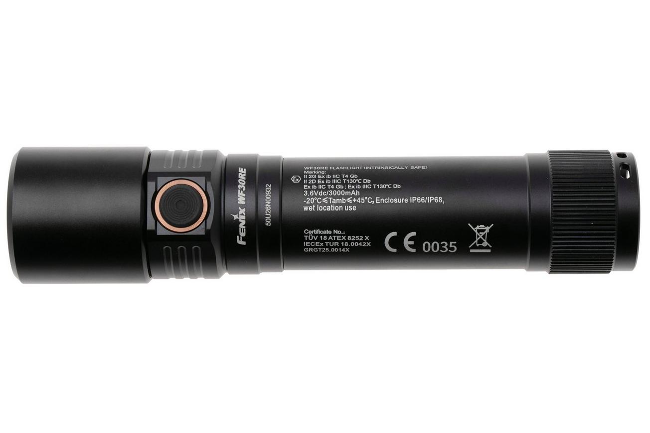 Fenix WF30RE 2025 Edition, oplaadbare veiligheidscertificeerde explosieveilige zaklamp voor industrie, 300 lumen