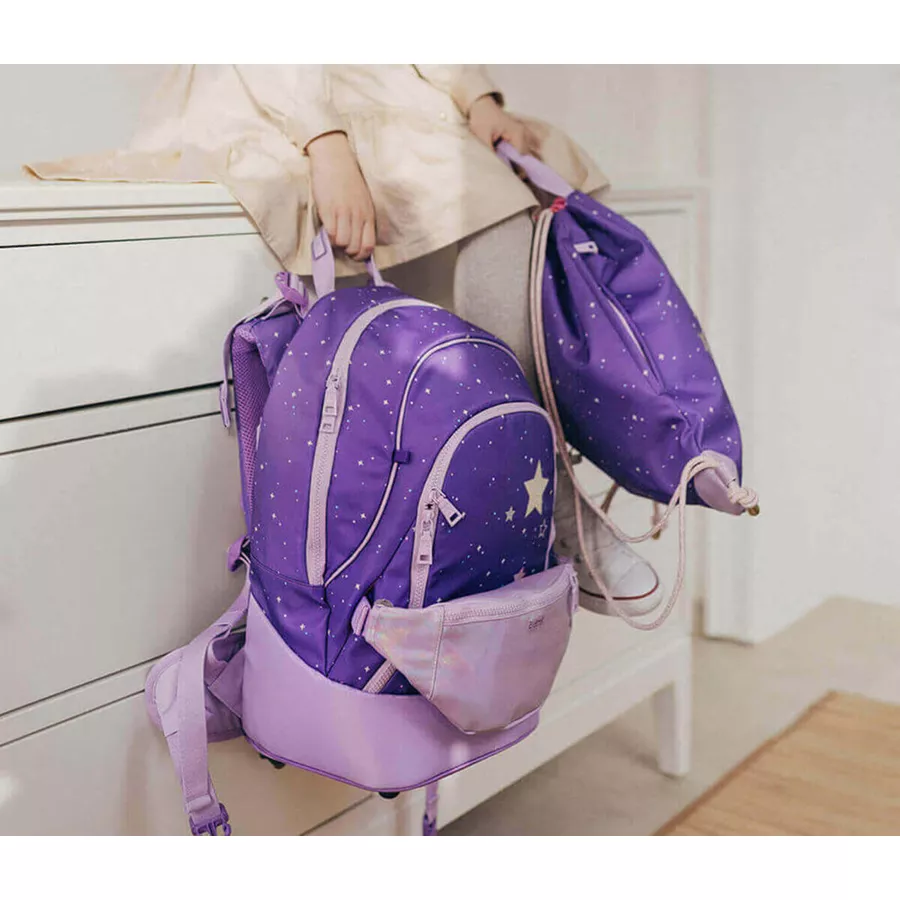 Belmil Schulrucksack 2-IN-1 Schulrucksack & Gürteltasche Dahlia