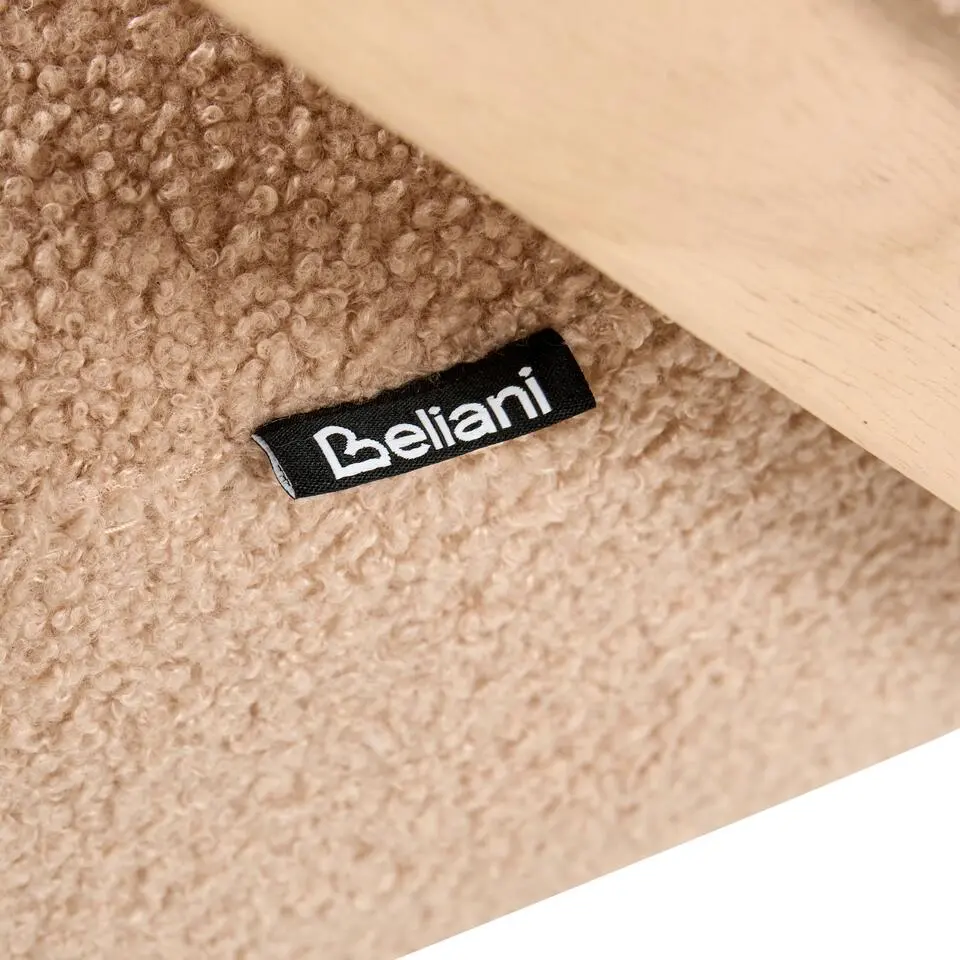SKEI - Fauteuil - Beige - Bouclé
