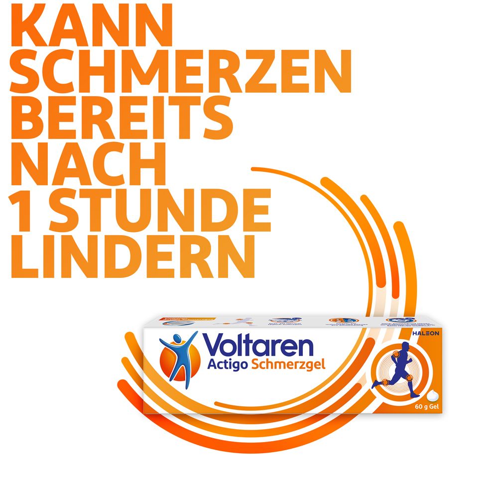 Voltaren Actigo Schmerzgel mit 1% Diclofenac, Schmerzlinderung - Jetzt 10% Rabatt mit dem Code 