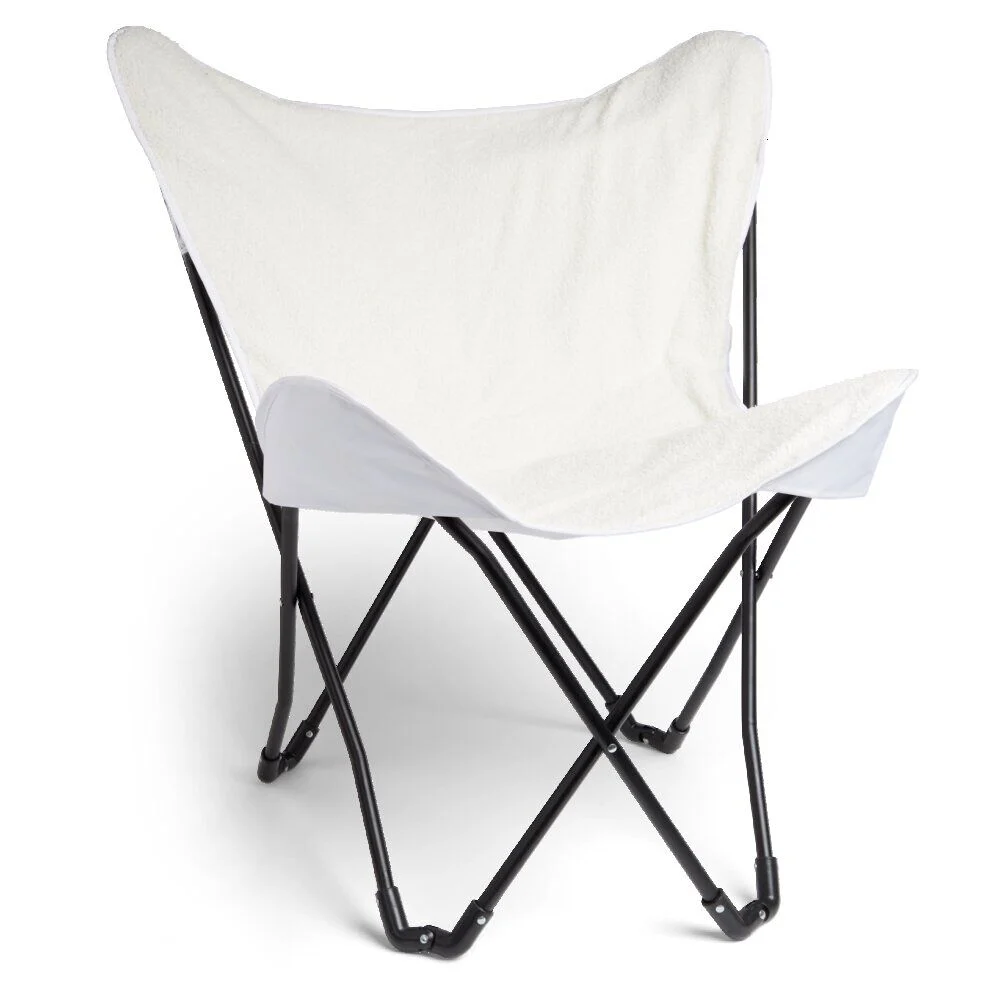 Fauteuil relax Noa pliable beige L60xP78xH86cm