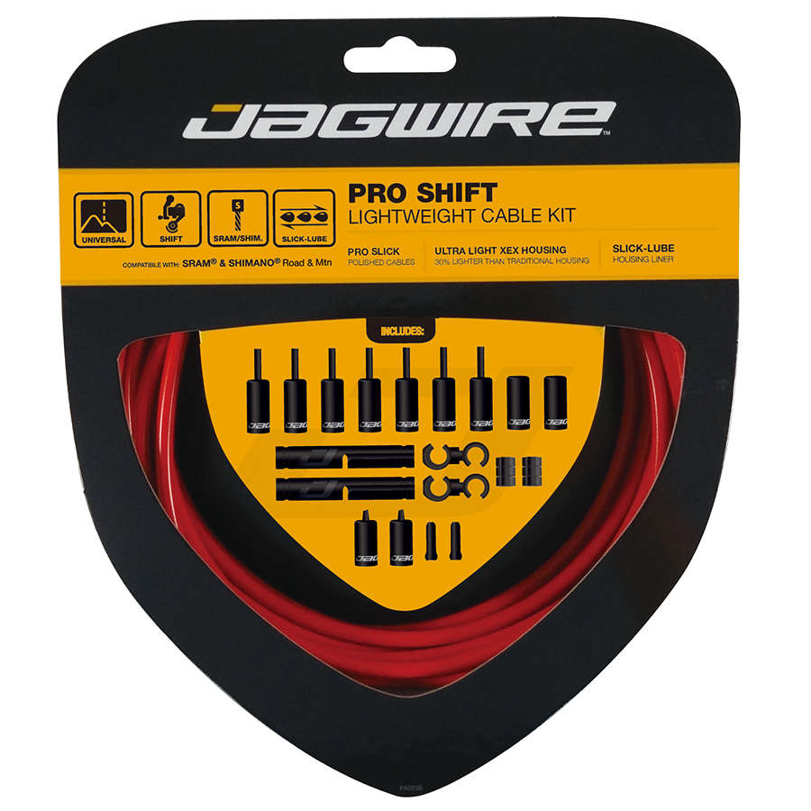 Jagwire 2X Pro Derailleurkabels Rood