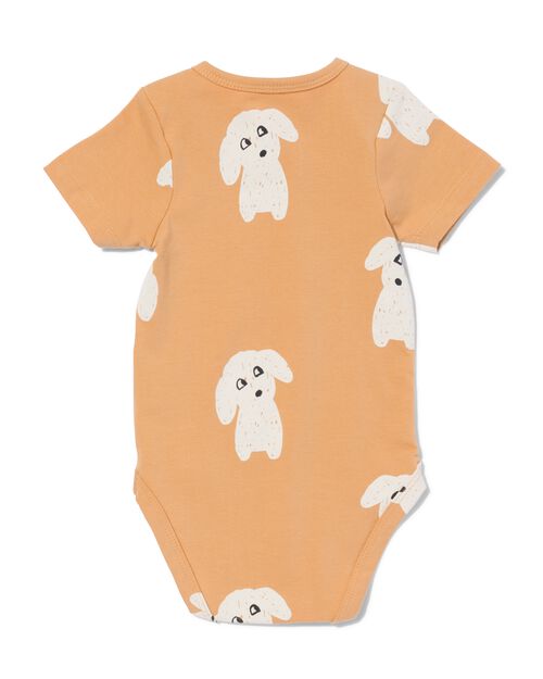 body extensible avec chiens pour bébé marron