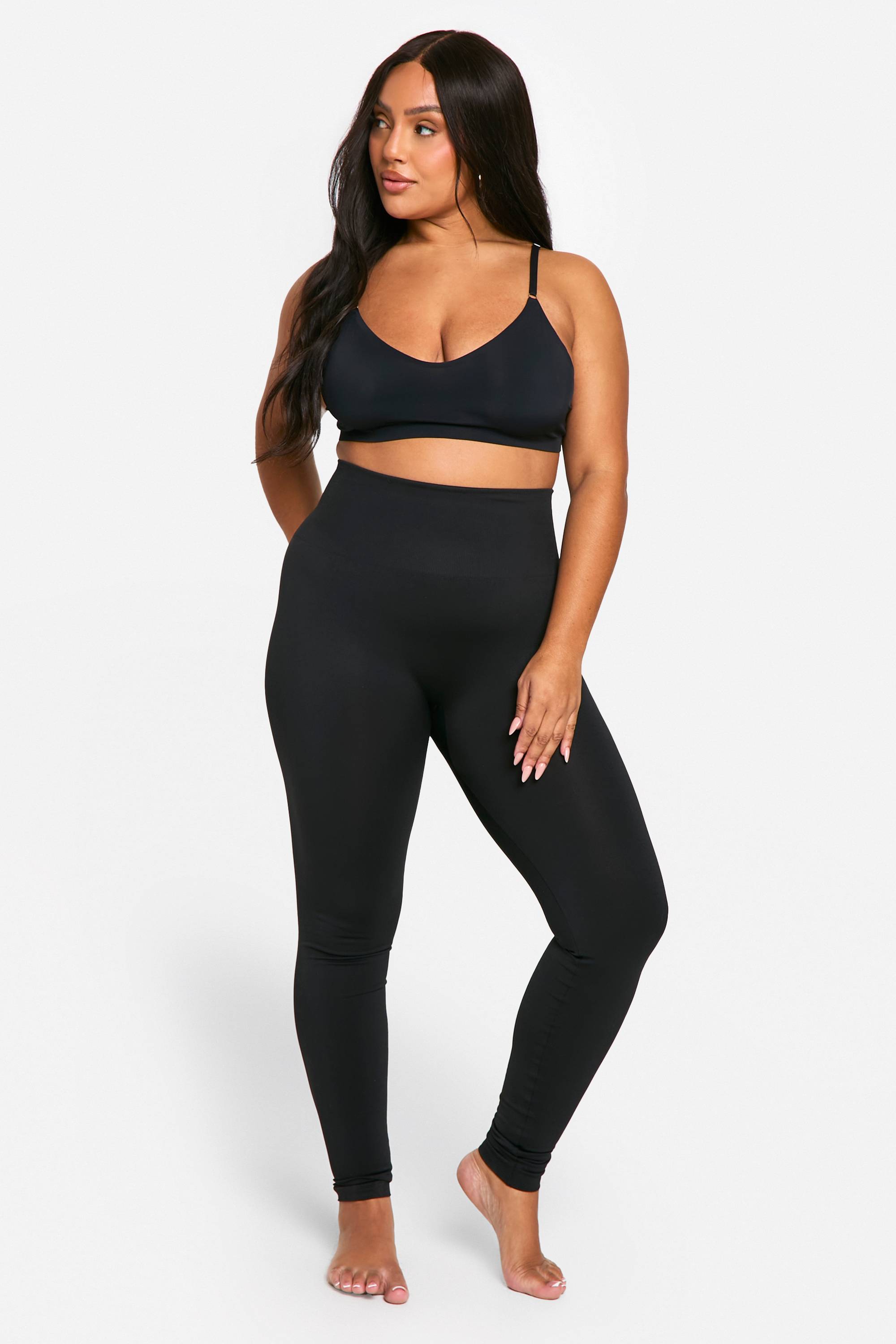 boohoo Leggings sans couture pour contrôle du ventre (grandes tailles)