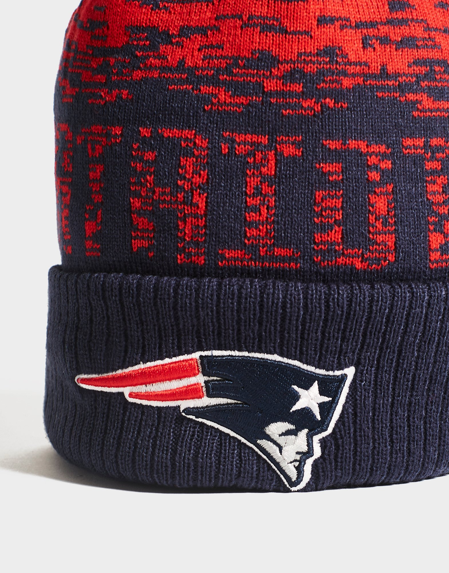 New Era Bonnet Pompon NFL New England Patriots