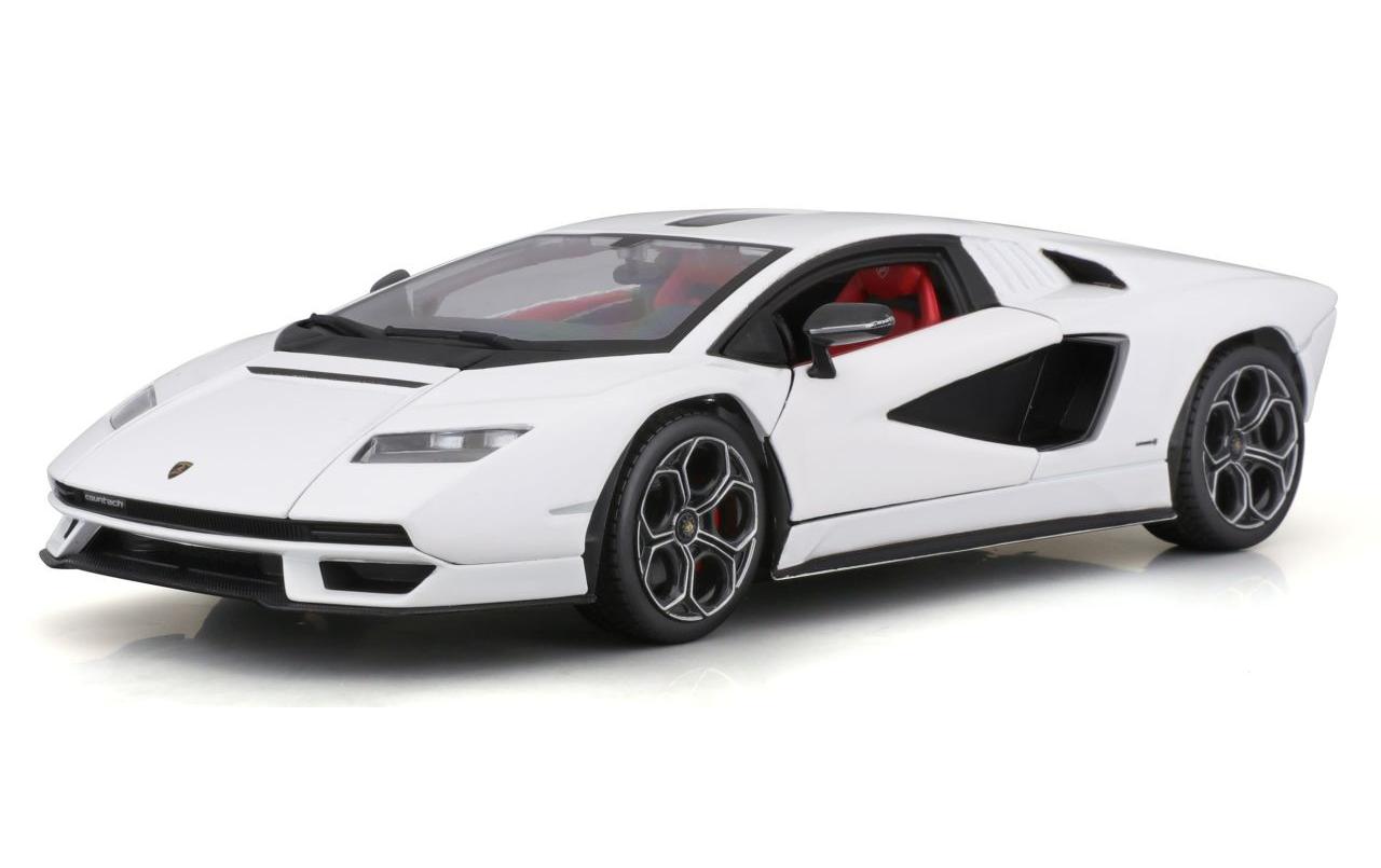 Lamborghini Countach LPI 800-4 Weiss 1:24Sammlermodell im Massstab 1:24