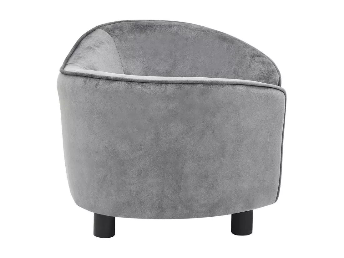 Canapé pour chien Gris 69x49x40 cm Peluche
