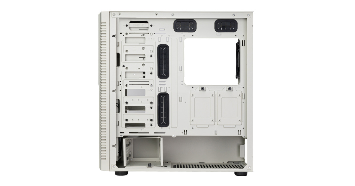 SilverStoneFLP02 midi tower behuizing  (Wit | 2x USB-A | 1x USB-C)