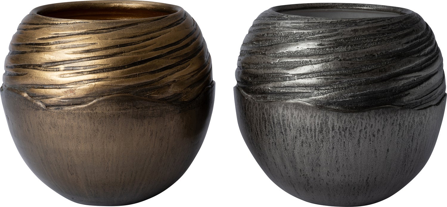 Intratuin bloempot Sanel zwart D 27 H 29 cm