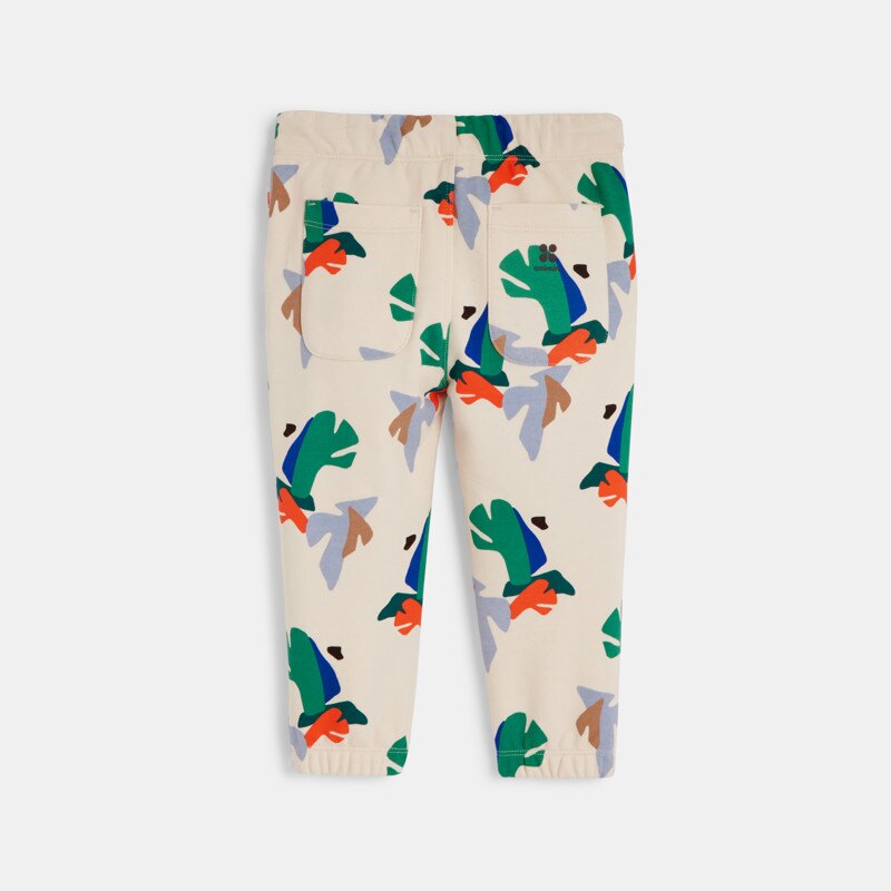 Jogging bébé garçon à motifs feuilles géométriques beige Catimini Beige
