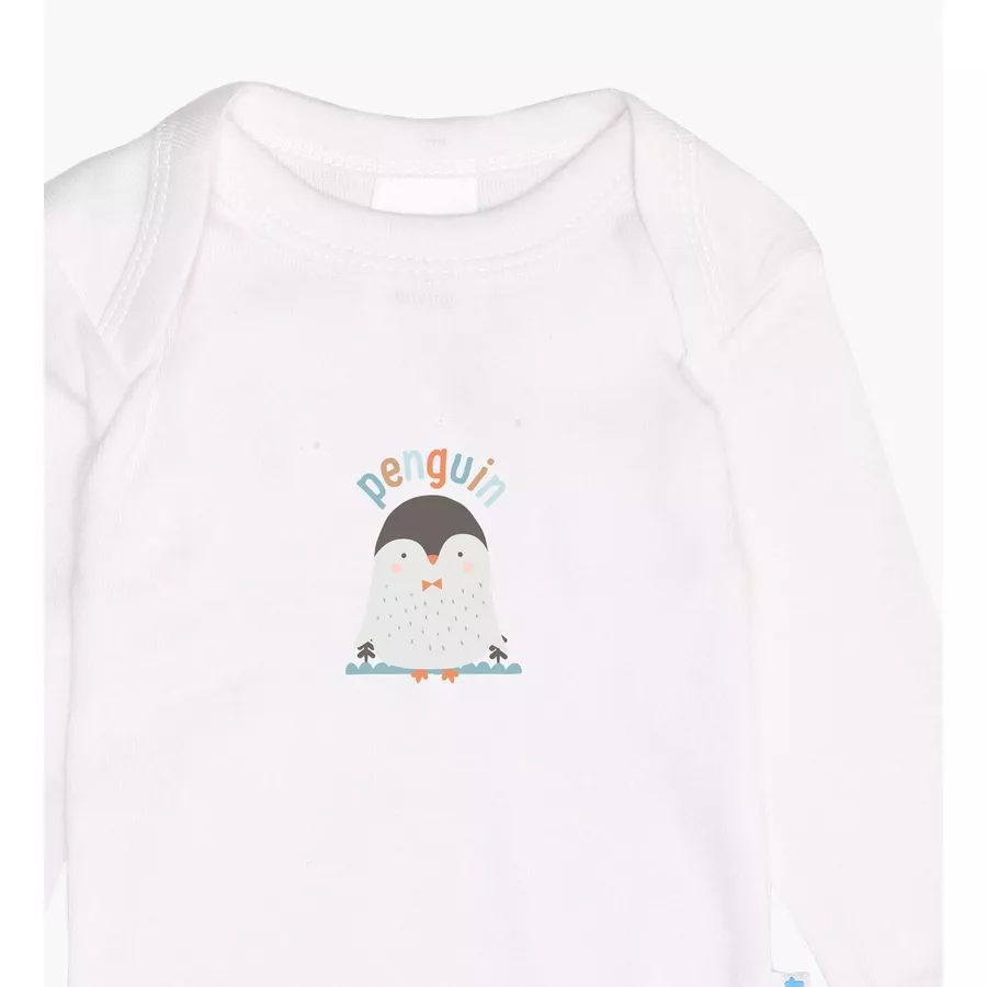 Liliput Langarmbody 2er Pack penguin  penguin patch weiß