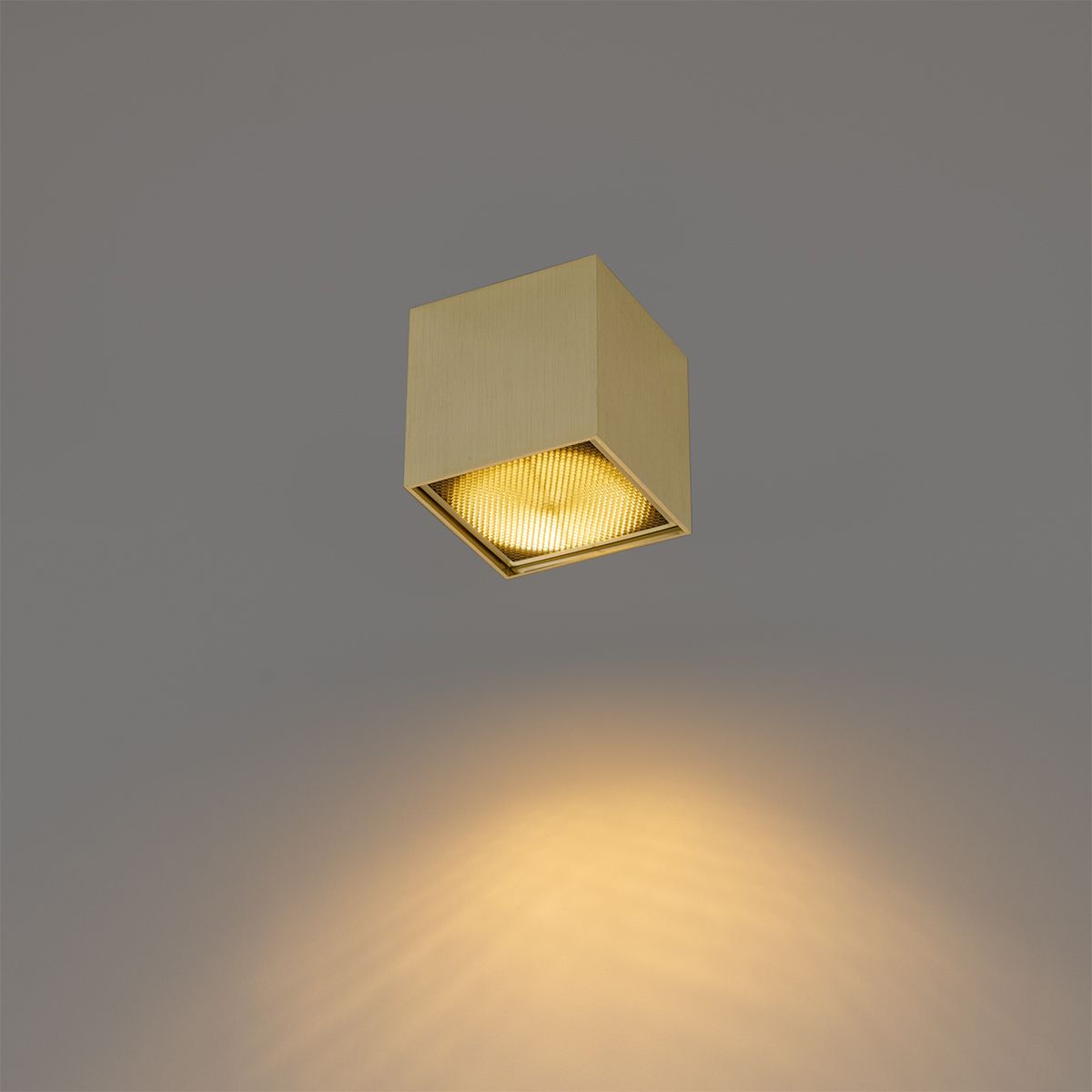Design opbouwspot goud GU10 111mm - Box Honey
