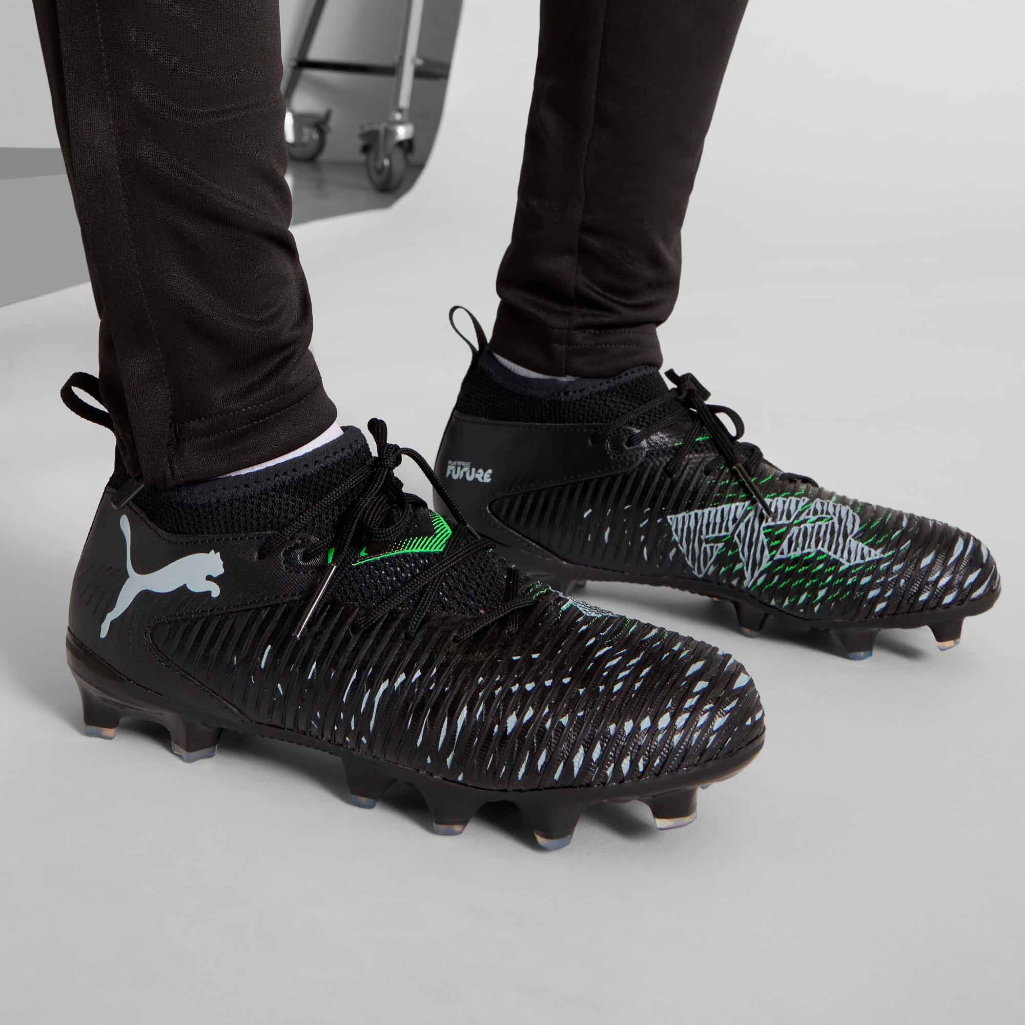 Future 8 Match FG/AG Junior PUMA Black/PUMA Silver/Fluo Green