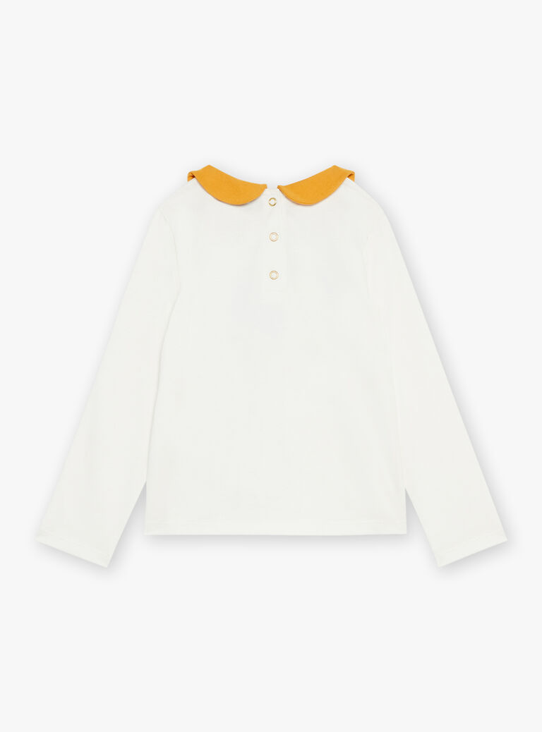 T-shirt écru en jersey