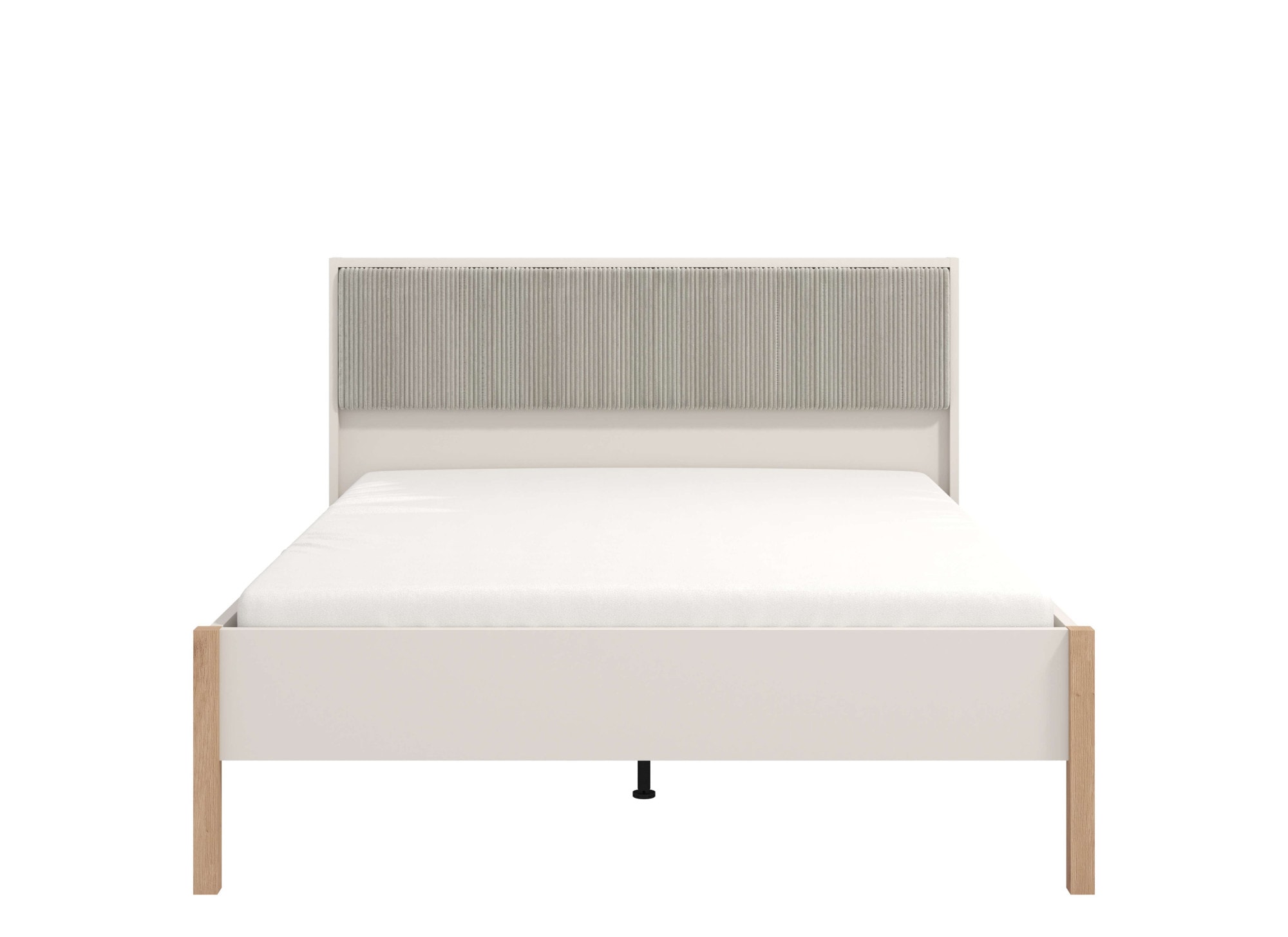 Home affaire Bett »Belfort Bett, mit gepolstertem Kopfteil, bezogen mit weichem Cordstoff« 160 oder 180x200cm, FSC®-zertifiziert, Trendfarbe cashmere