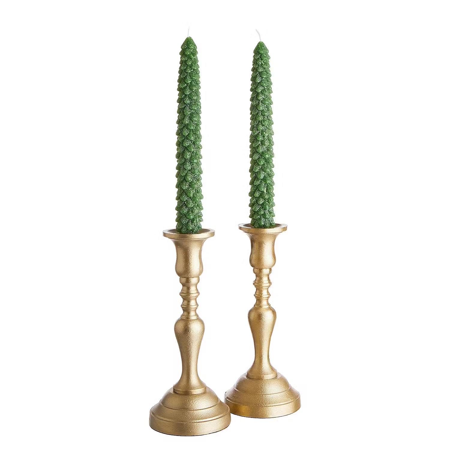 X-MAS Stabkerze Tannenbaum Glitter