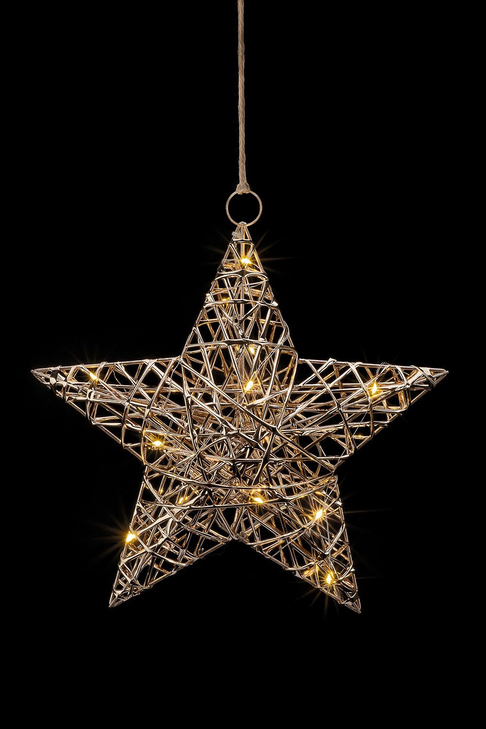 ASTRA LED Licht - Goldfarbig / B: 30.0 cm x T: 7.5 cm x H: 30.0 cm