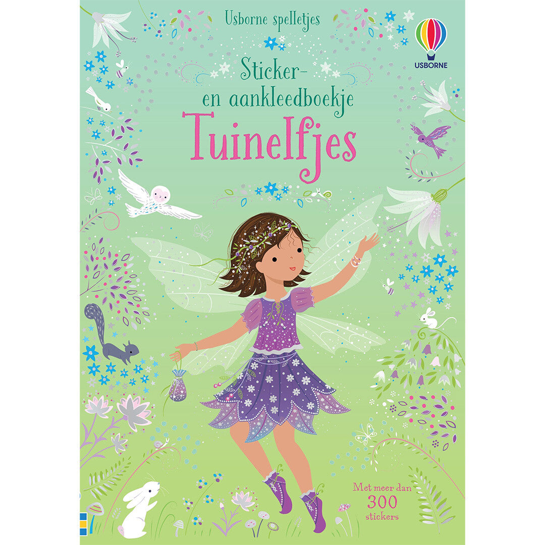 Usborne sticker- en aankleedboekje tuinelfjes