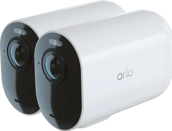 Arlo Ultra 2 XL - Netværksovervågningskamera - kugle - vandresistent - farve (Dag/nat) - 3840 x 2160 - audio - trådløs - WiFi (pakke med 2)