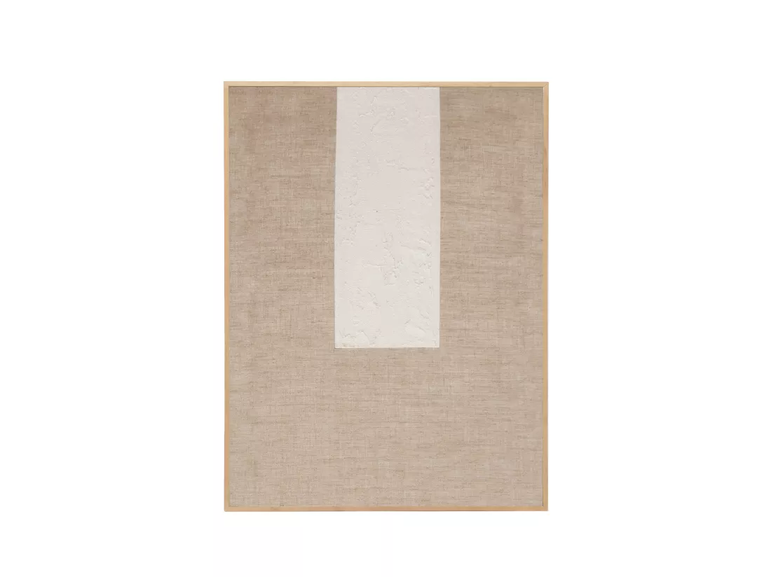 Peinture à l'huile décorative faite à la main cadre marron 80x100cm - NIMBA - DECOWOOD