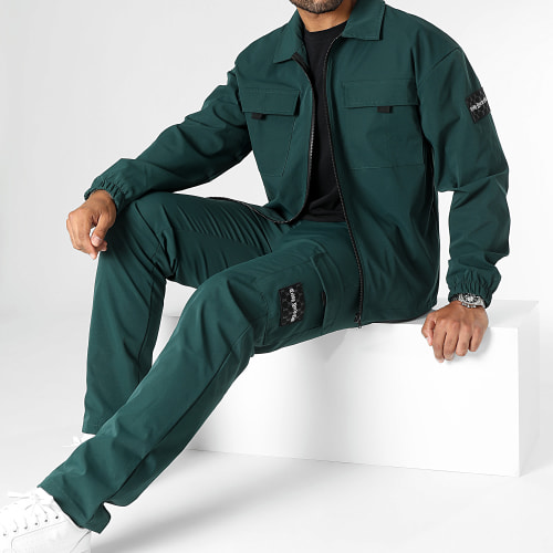 Ensemble Veste Zippée Et Pantalon Cargo 0048 0043 Vert