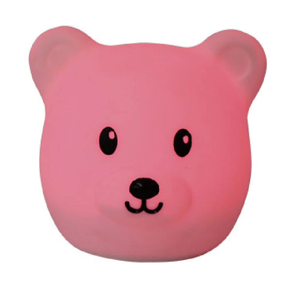 Veilleuse enfant tactile tête ourson Ø10,5xH12cm