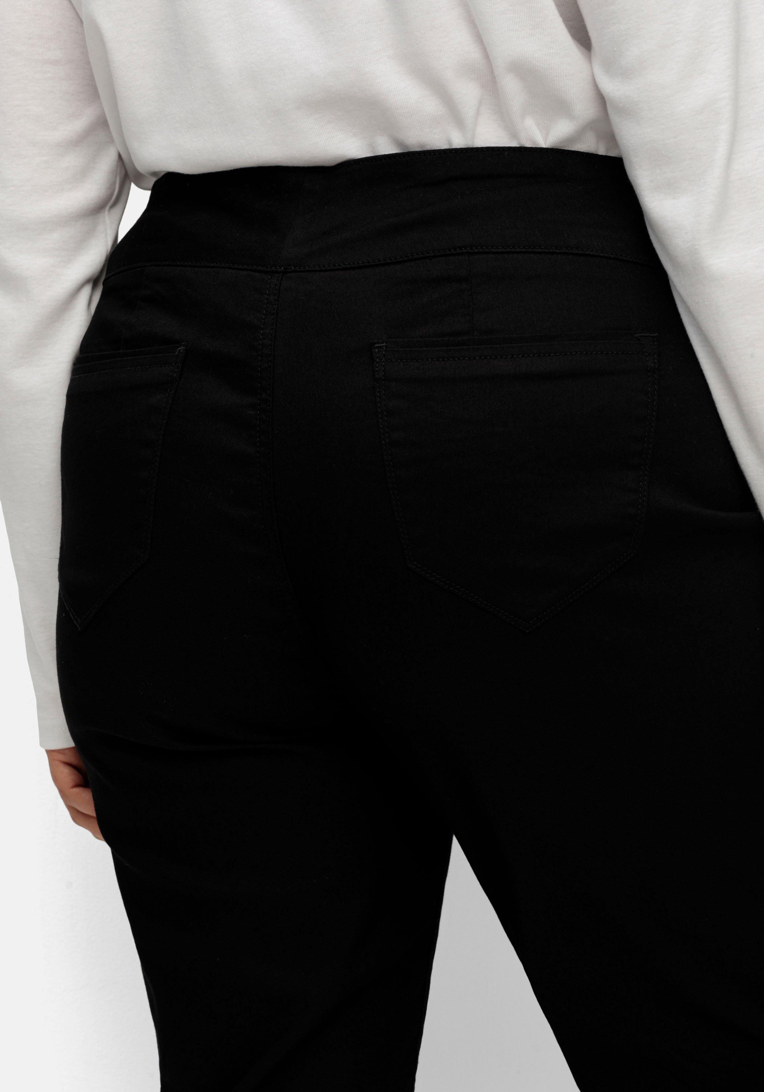Gerade Hose mit hohem Rundum-Dehnbund
