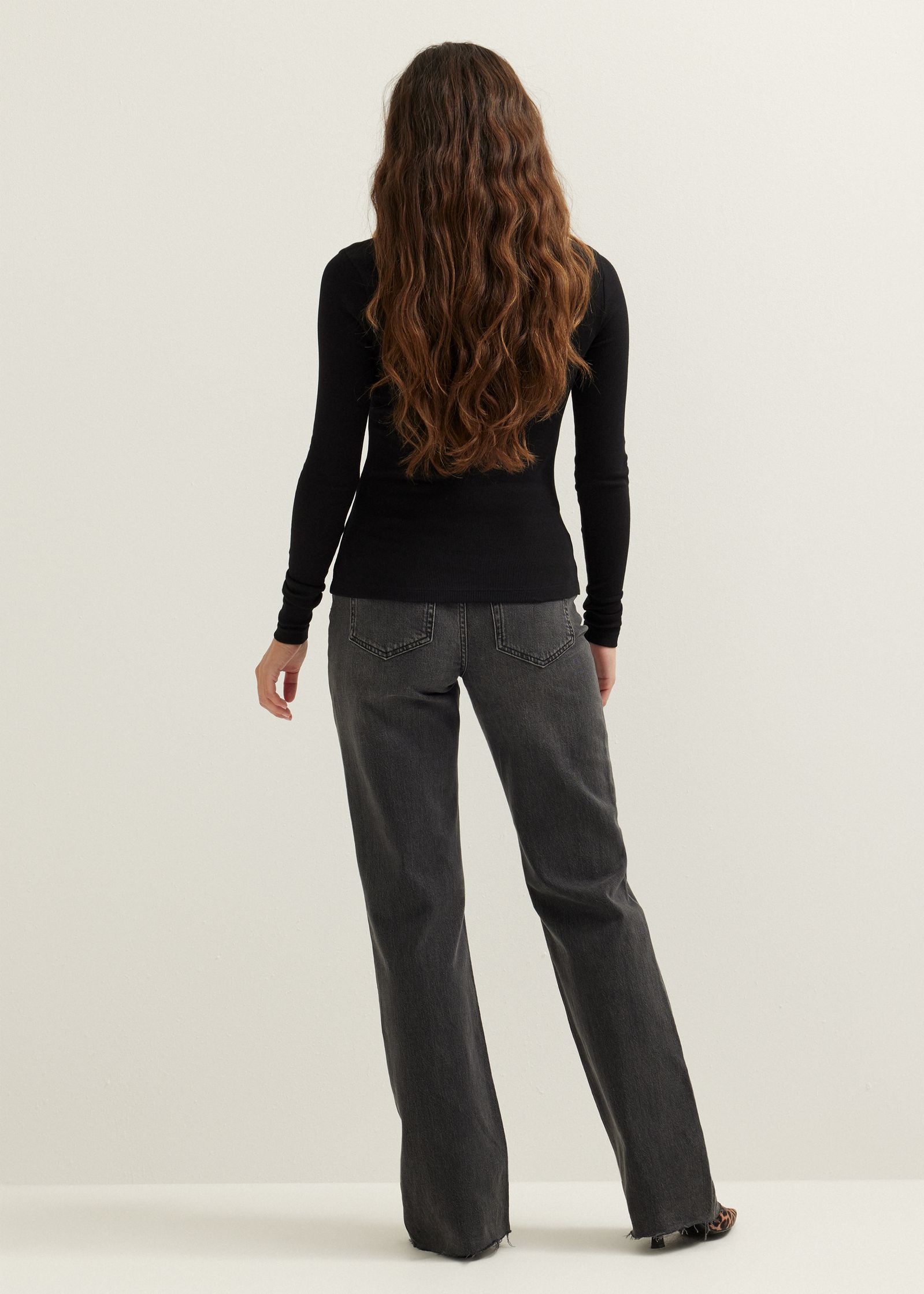 Longsleeve met rib