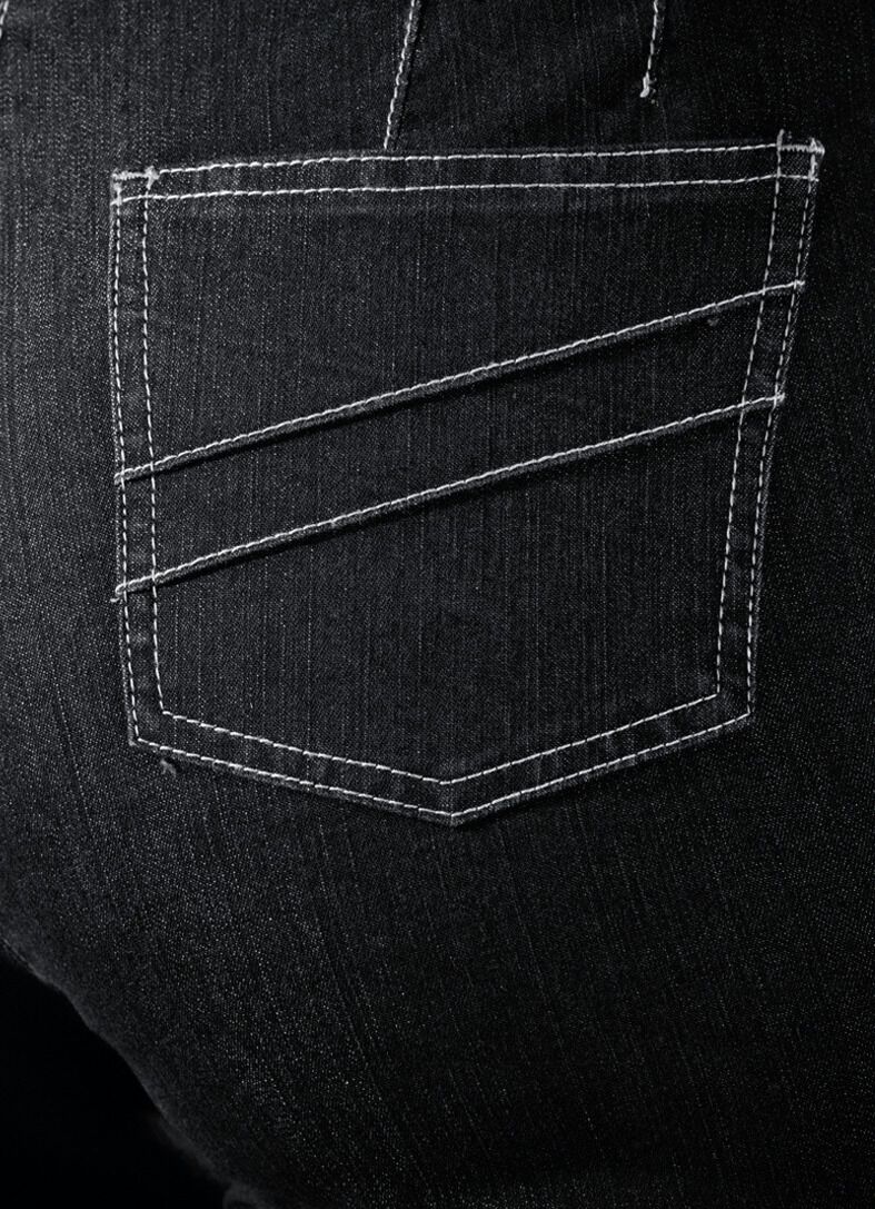 Jeans mit angeschnittenem Bund
