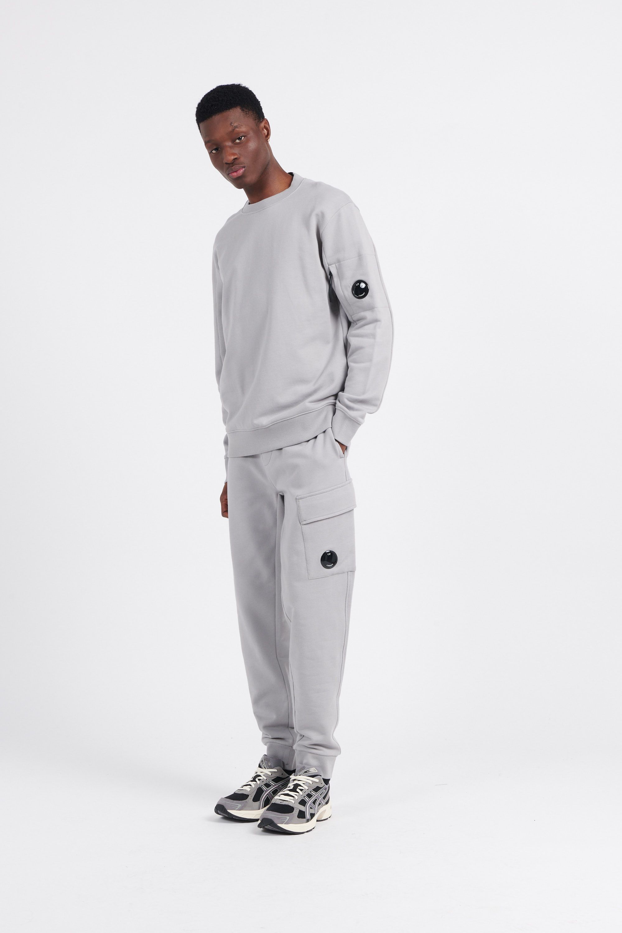 C.P. COMPANY Sweatshirt  DIAGONAL RAISED FLEECE Gris