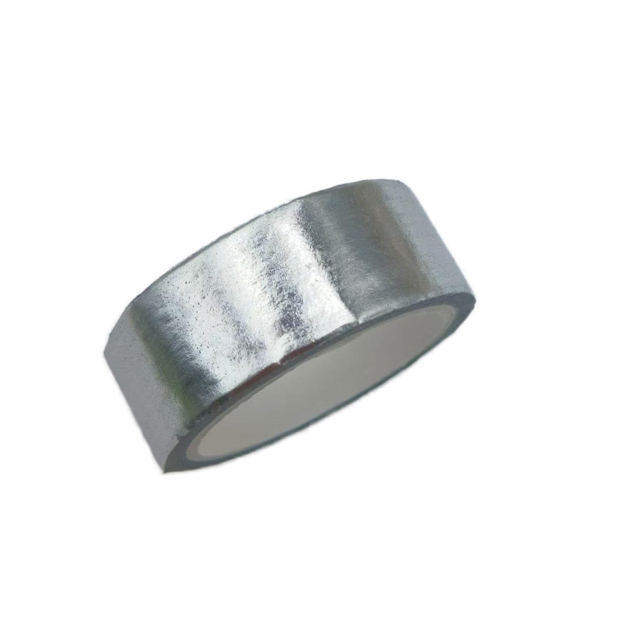 (15mmx5m) Washi Tape Glänzendes Deko Klebeband Bastel Masking Tape - Silber