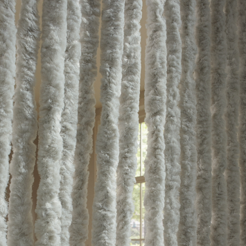 Livn deurgordijn Chenille grijs 100x230 cm