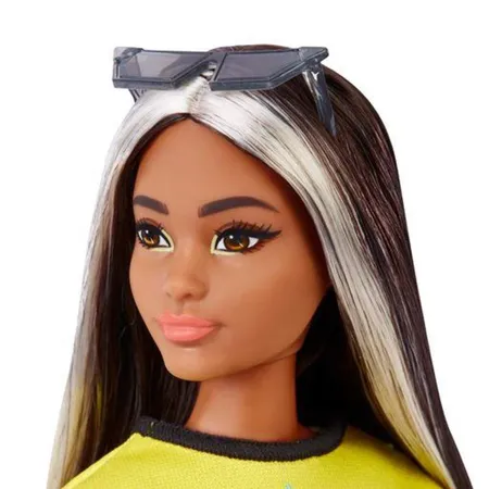 Barbie Fashionistas Puppe, kurvig, lange Haare mit Strähnchen