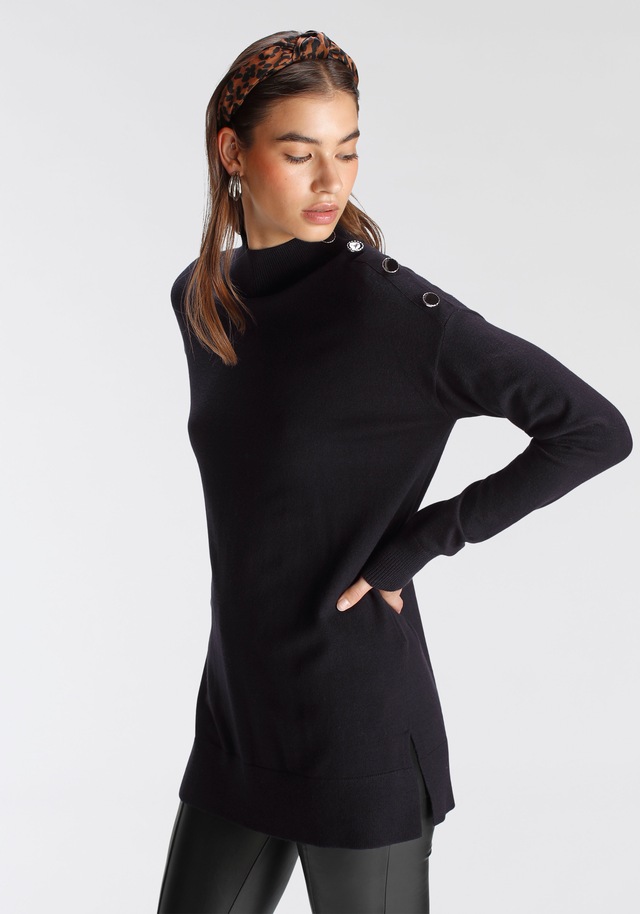 Tamaris Stehkragenpullover , mit Knöpfen an der Schulter