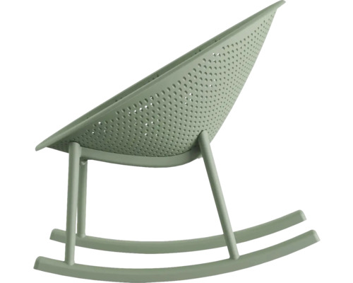 Buitenschommelstoel Qosy kunststof 66×83×80 cm groen