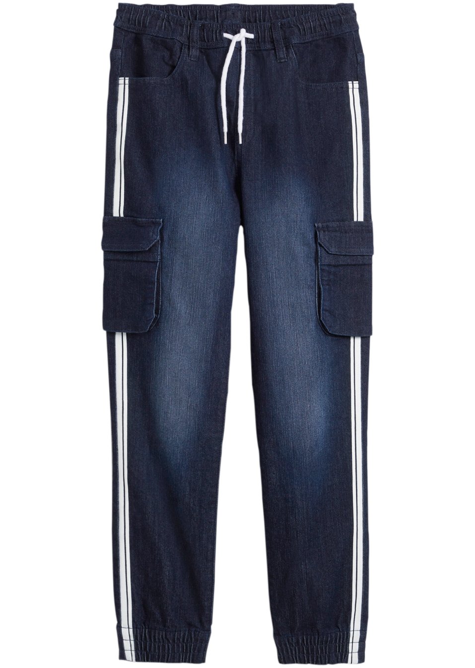 Jean taille extensible thermo garçon avec galon, Tapered Fit