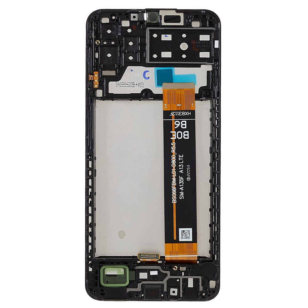 (OEM) Samsung Galaxy A13 Ersatzdisplay LCD Touchscreen Digitizer mit Rahmen Bildschirm Reparatur – Schwarz