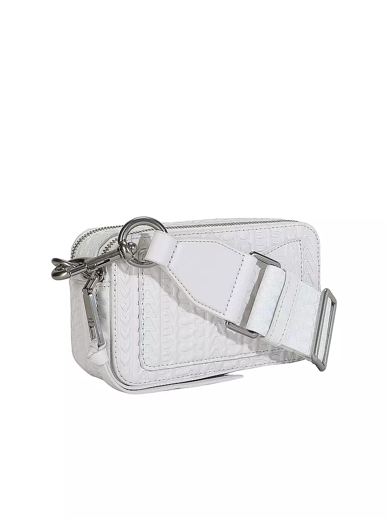 MARC JACOBS Ledertasche - Mini Bag THE SNAPSHOT weiss