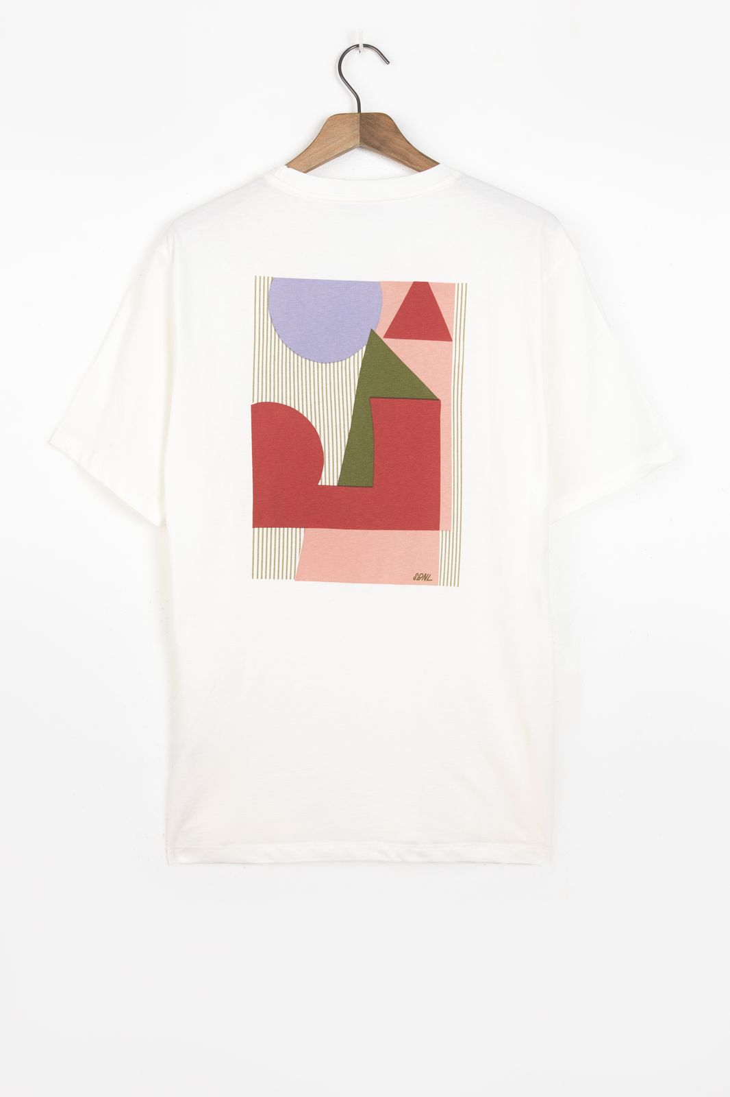 Wit T-shirt met artwork