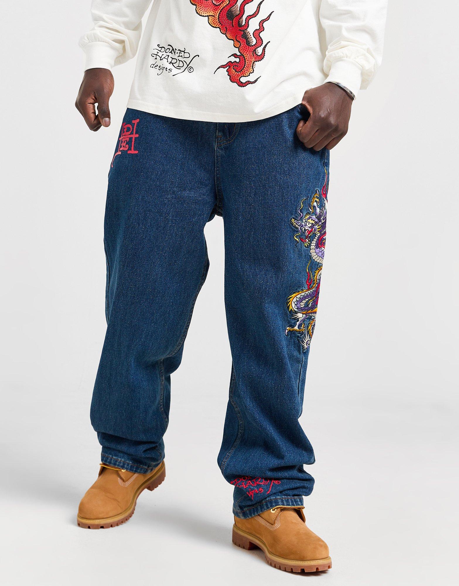 Ed Hardy Jeans baggy Dragon