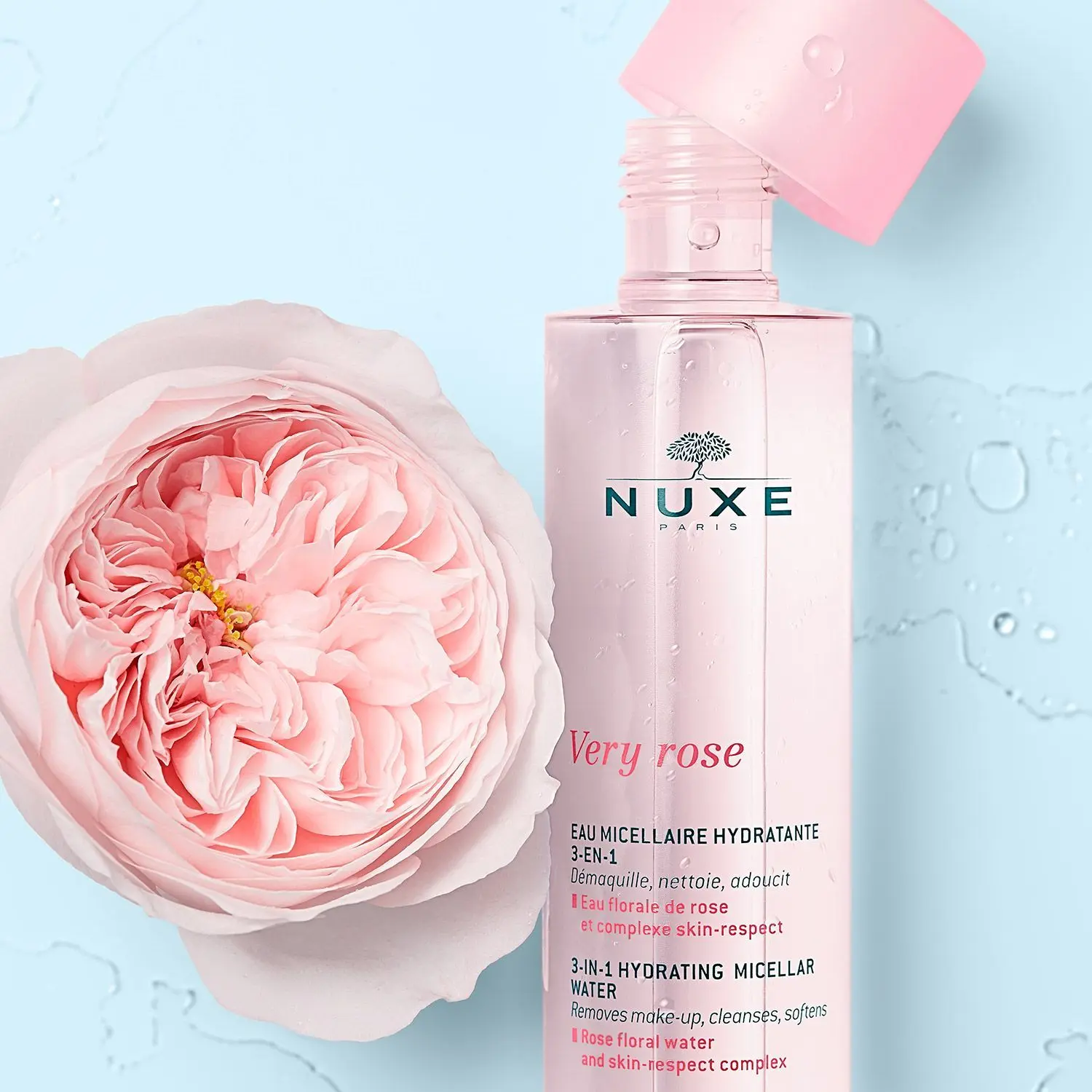 Nuxe - Eau Micellaire Hydratante 3-en-1 Very Rose- Visage