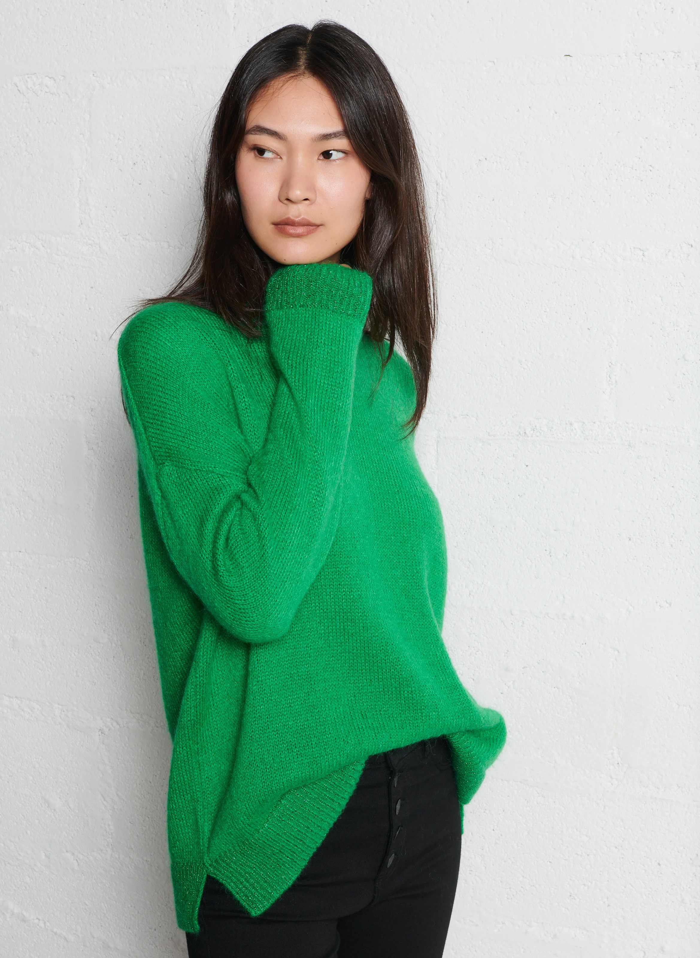 Pull col rond| Vert