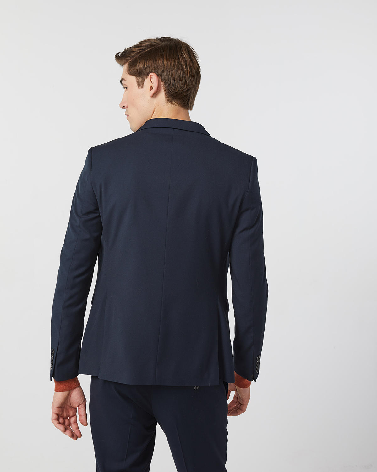 skinny fit blazer WE Fashion Marineblauw